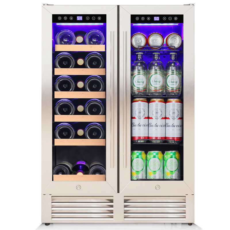 Antarctic Star 23.4'' 18 Bottle and 56 Can Dual Zone Freestanding